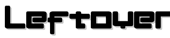 Leftovers-Ii-3-1 font